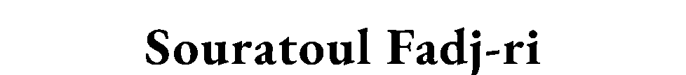 Souratoul — Fadj-ri