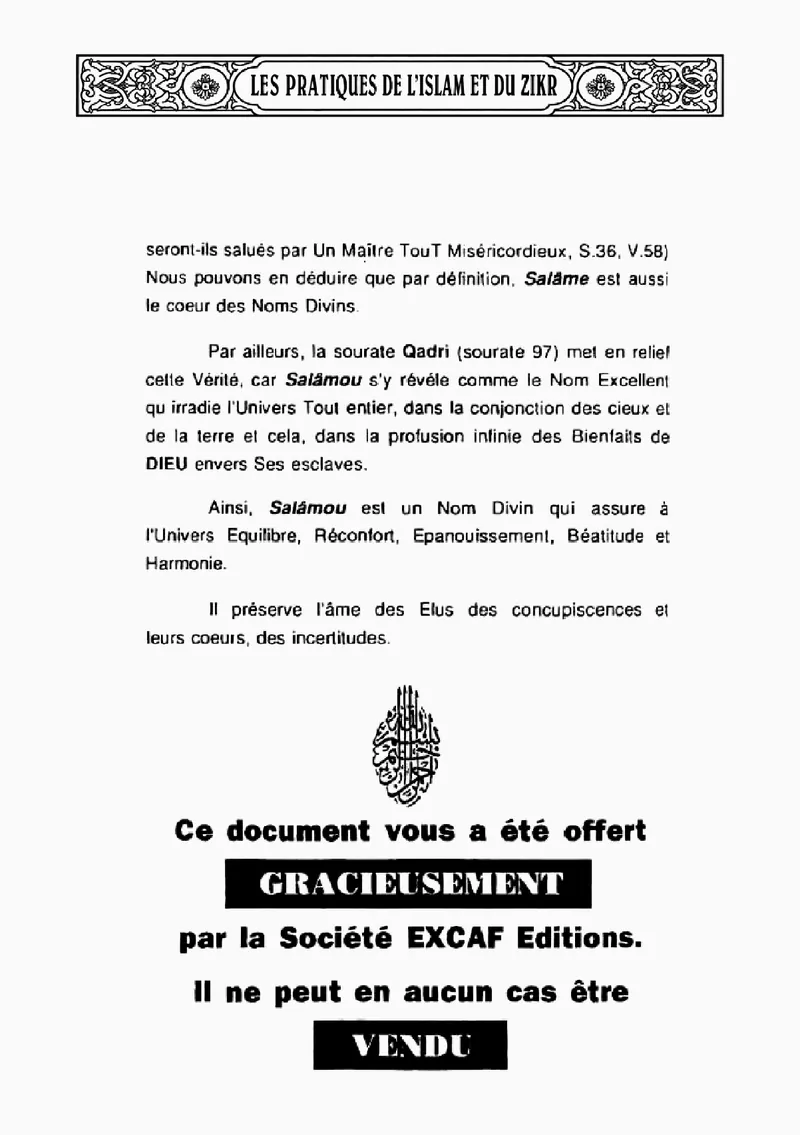 Page 32 du livre — As-Salâmou