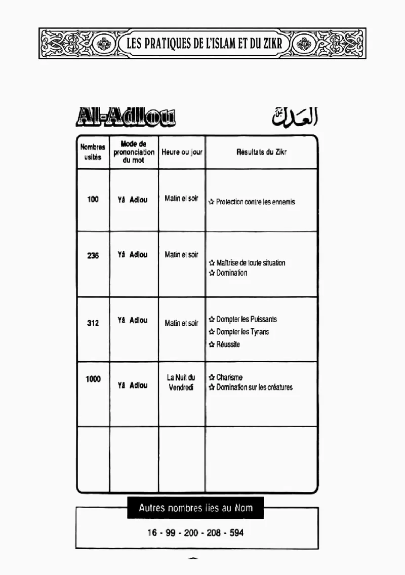 Page 115 du livre — Al-Adlou