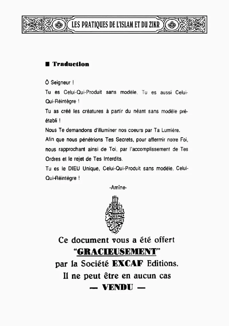 Page 230 du livre — Al-Moubdî'ou