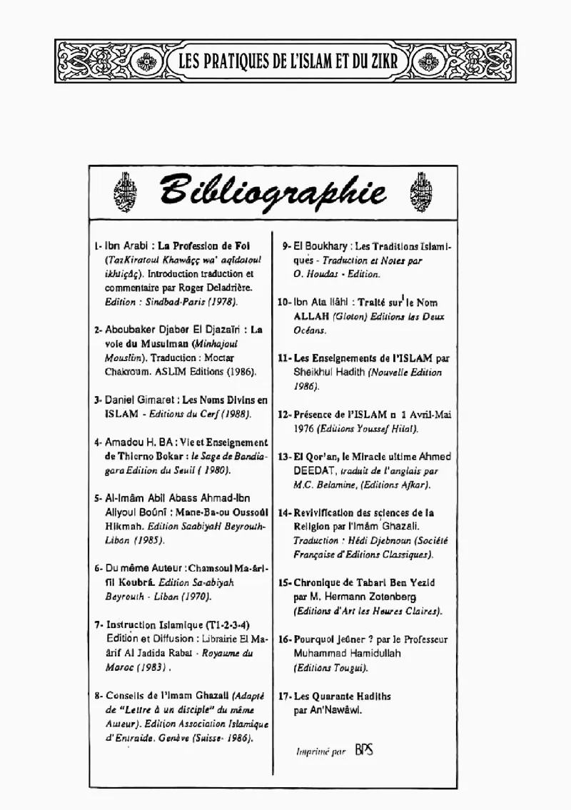 Page 359 du chapitre Les 99 Attributs de DIEU